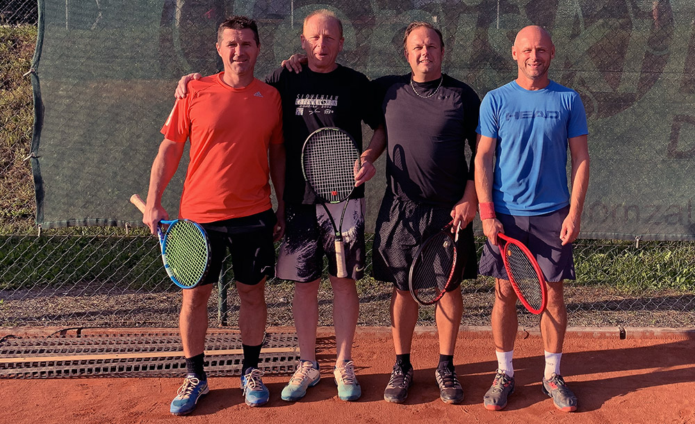 Finalisti v dvojicah Tomaž Centa in Tadej Zule proti Igor Ogrinc in Miha Kancilija